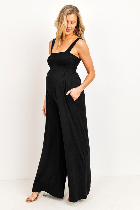 Mack Maternity Jumpsuit – Blueberry Hil - Main Image